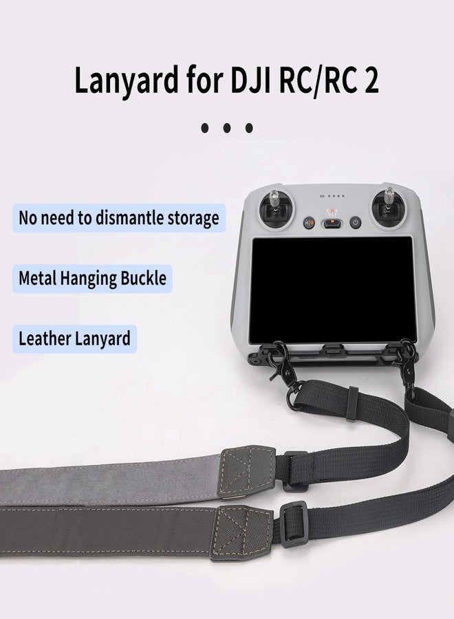CQT RC2 RC Remote Lanyard Neck Strap with 3 Hook Aluminum Bracket for DJI RC/RC 2 Remote Controller Accessories for DJI FLIP DJI Mini 3 4 5 Pro/Air 3S 3 2 2S / Mini 2 SE (Lanyard for DJI RC/RC2) - Image 3